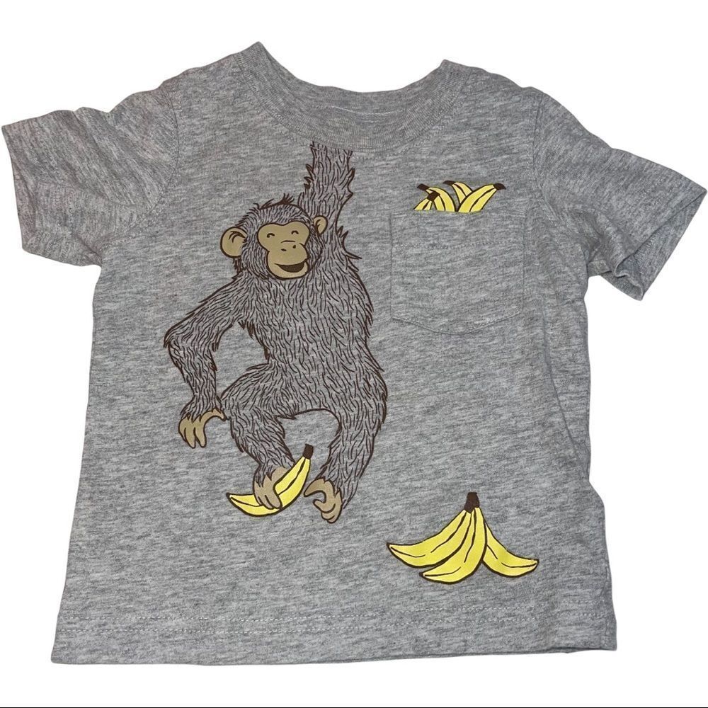 4/$25 - Carters Monkey with Bananas Graphic T-shirt